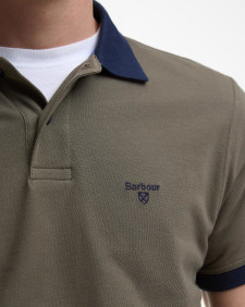 Lynmouth Tipped Polo Shirt Uniform Green