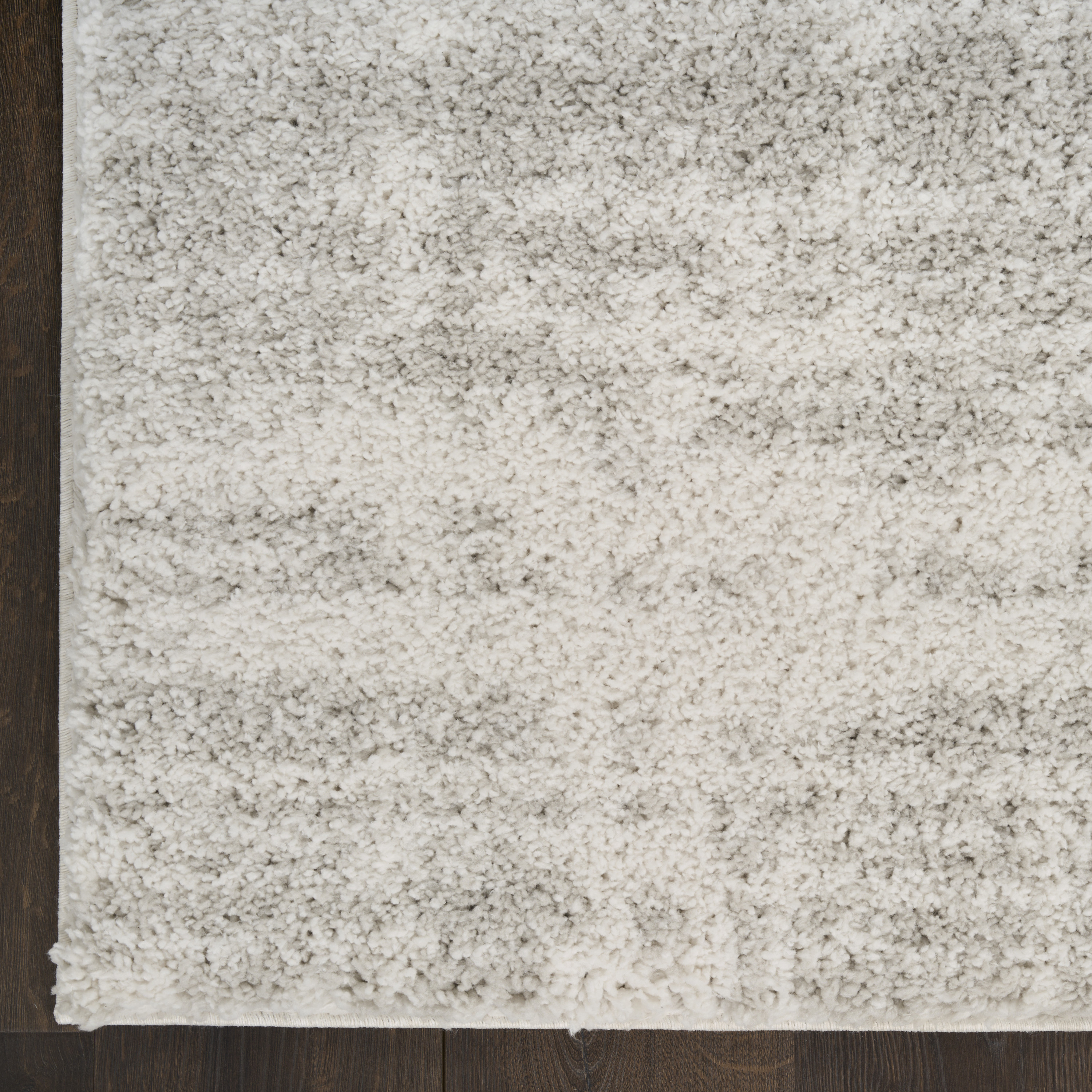 Nourison Modern Shag 7'10" x 9'10" Ivory Grey Modern Indoor Rug