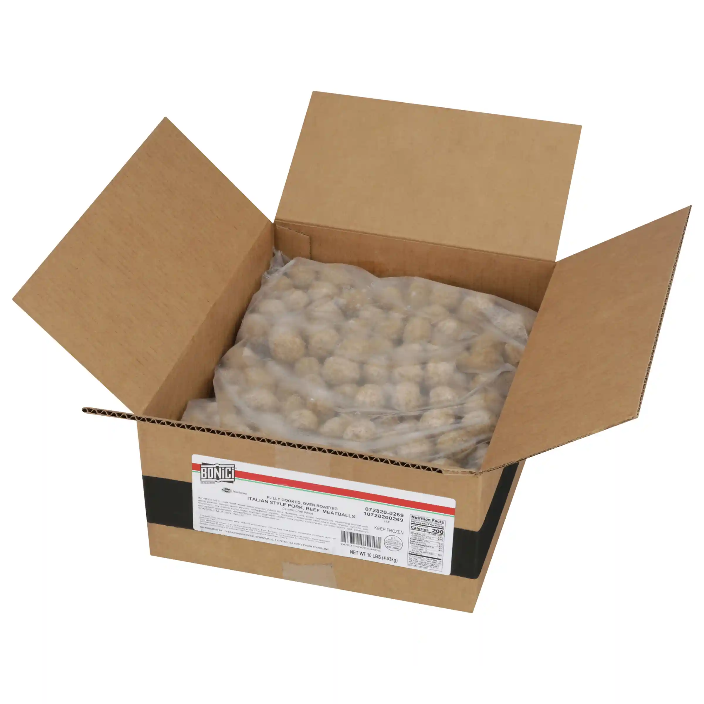 Bonici® Fully Cooked Oven Roasted Italian Style Pork and Beef Meatballs, .5 oz_image_4