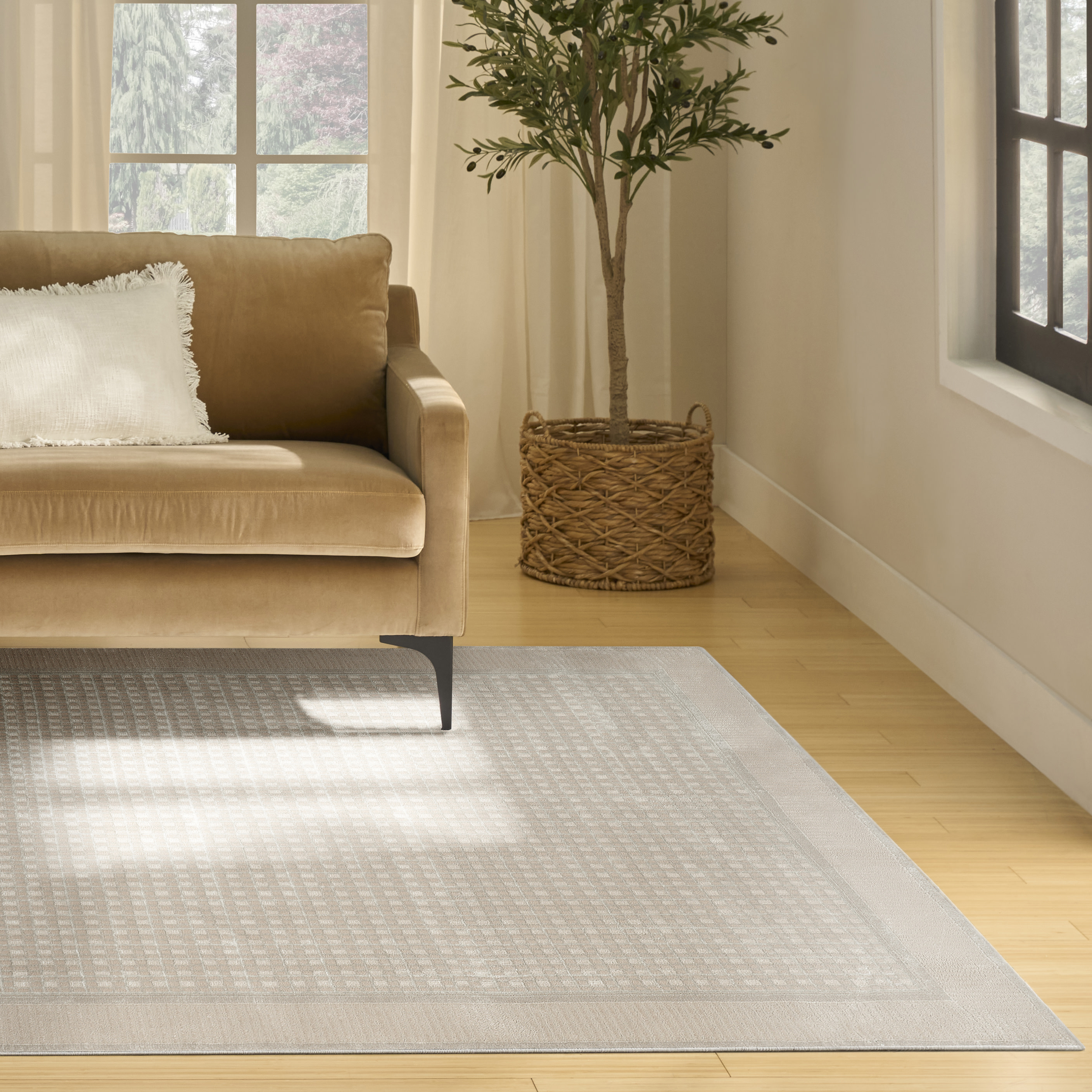 Nourison Nordic 8' x 10' Beige Modern Indoor Rug