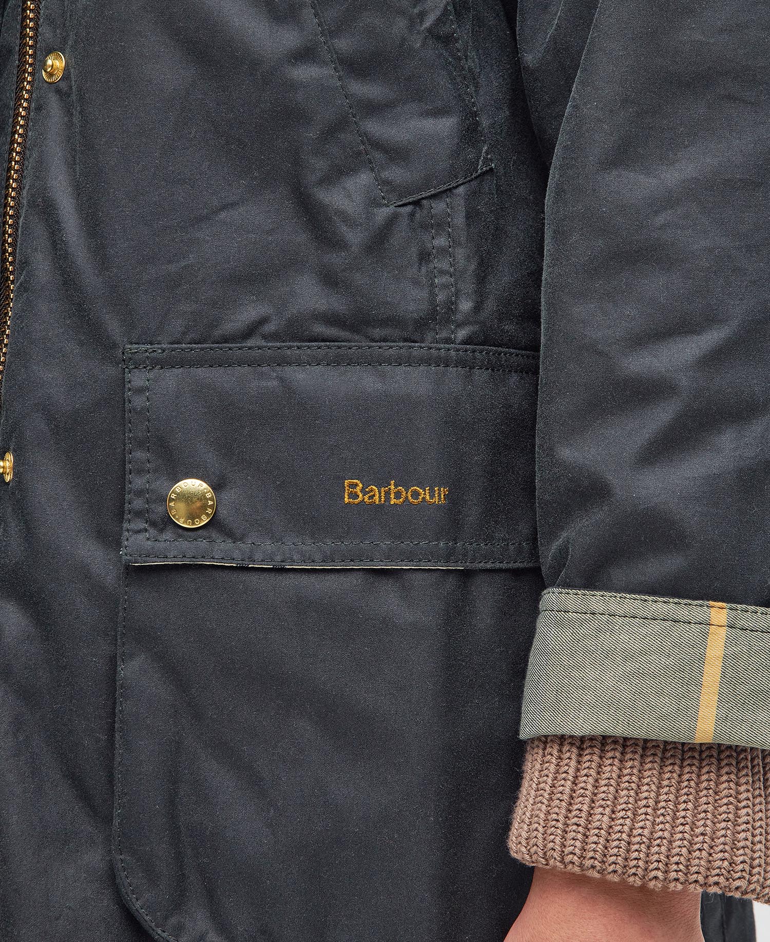 Long Beadnell Waxed Jacket image number 5