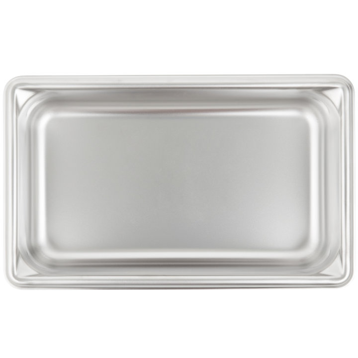 Fourth-size 2 ½-inch-deep Super Pan V® stainless steel steam table pan