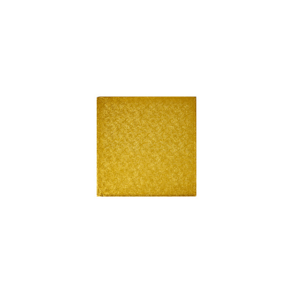 8" Square Gold Foil Cake Board