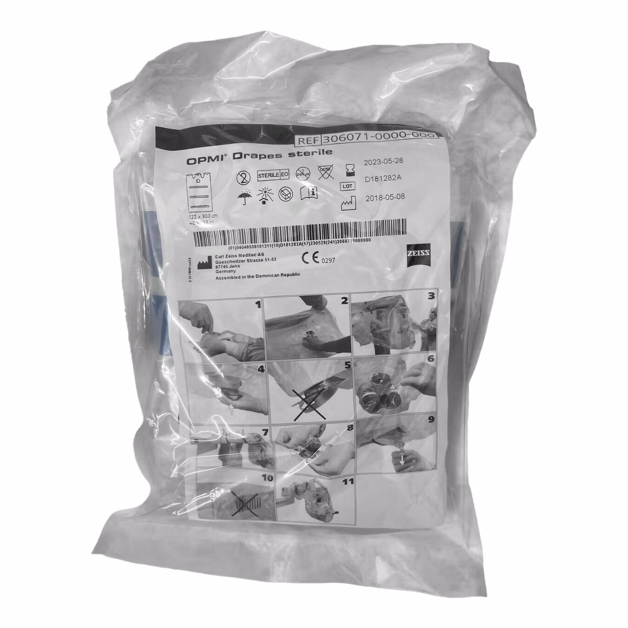 Zeiss Microscope Drape, 118 x 48 Inch