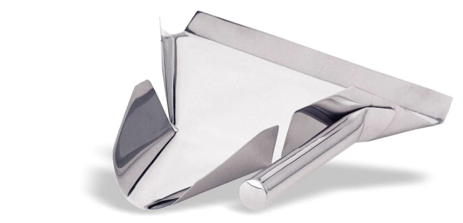 Chip bagger stainless steel with right-side handle