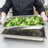 Full-size 2 ½-inch-deep Super Pan 3® stainless steel perforated steam table pan