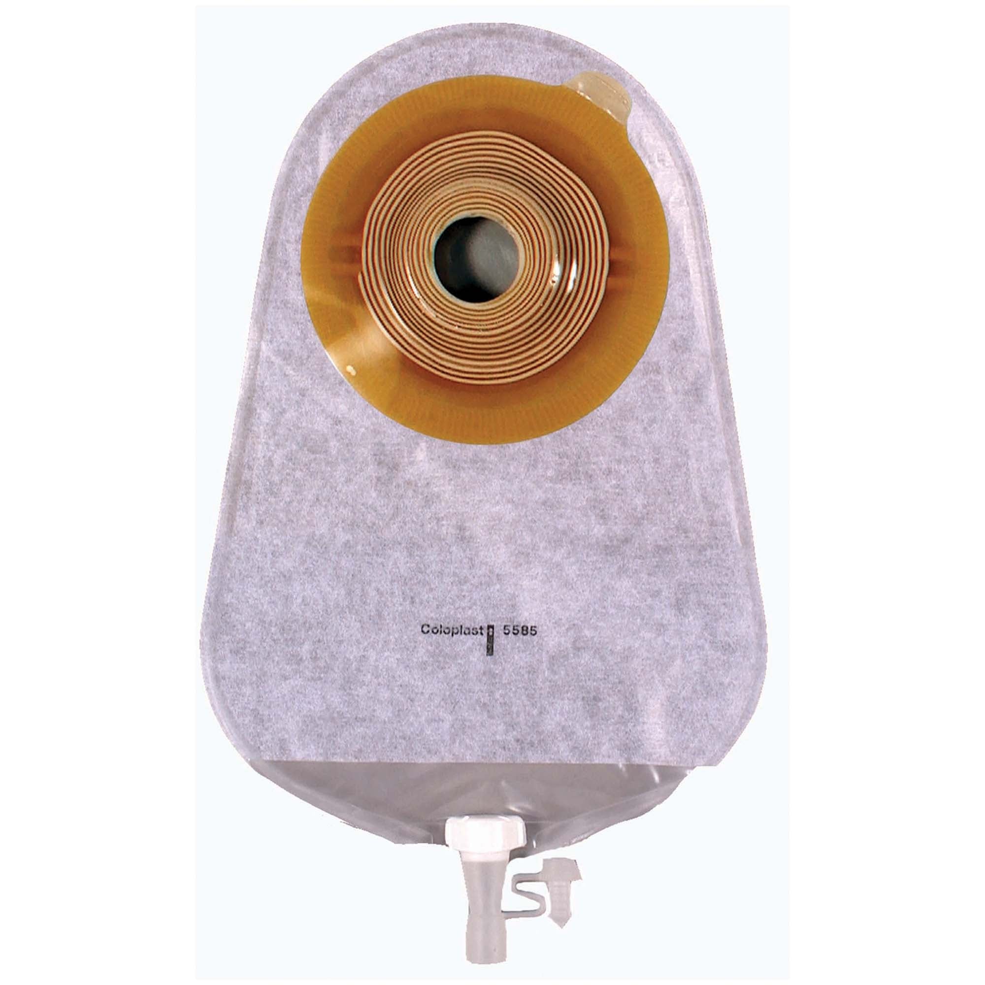Assura® Deep Convex 1-Piece Transparent Urostomy Pouch, 18mm stoma