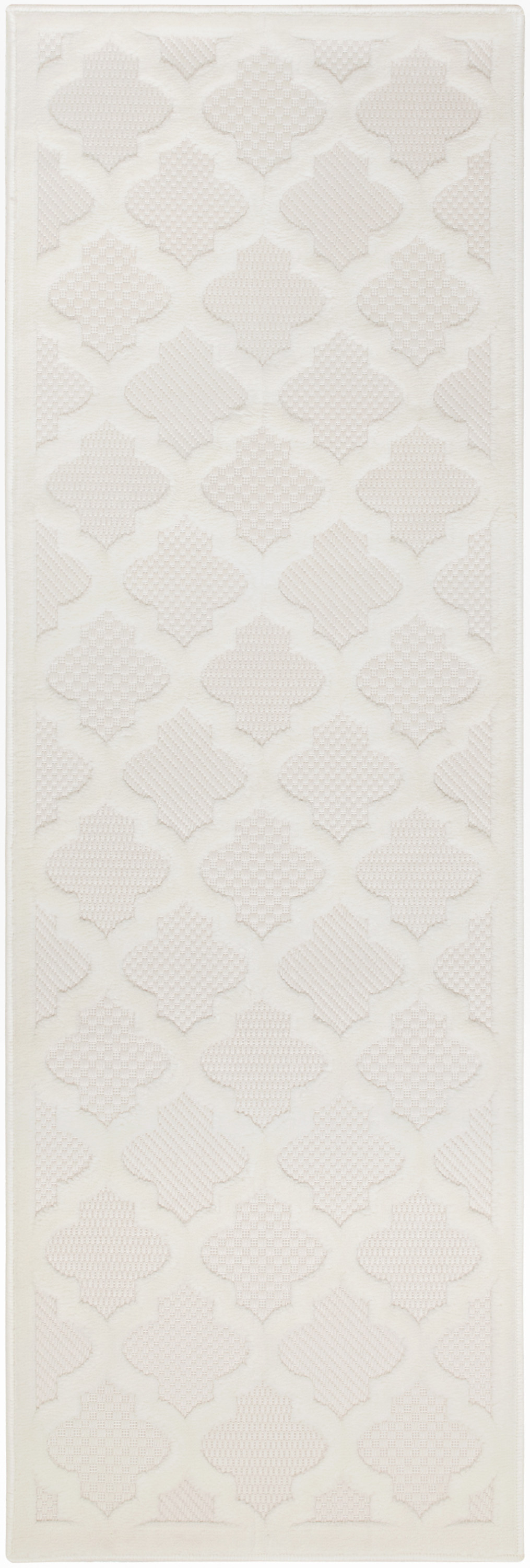 Nourison Easy Care 2' x 6' Ivory White Outdoor Rug