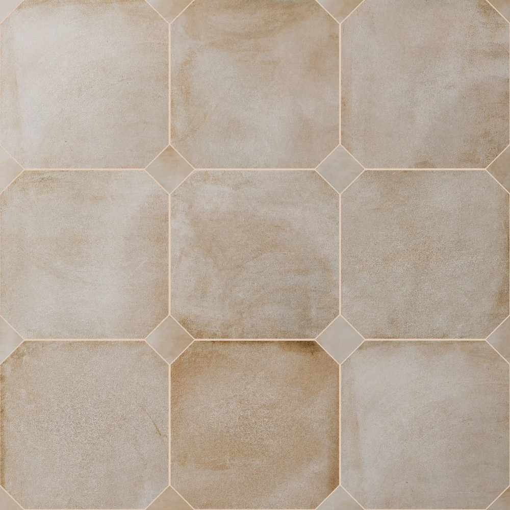 Laverton Octagon Arena 7-7/8 in. x 7-7/8 in. Porcelain Floor and Wall Tile