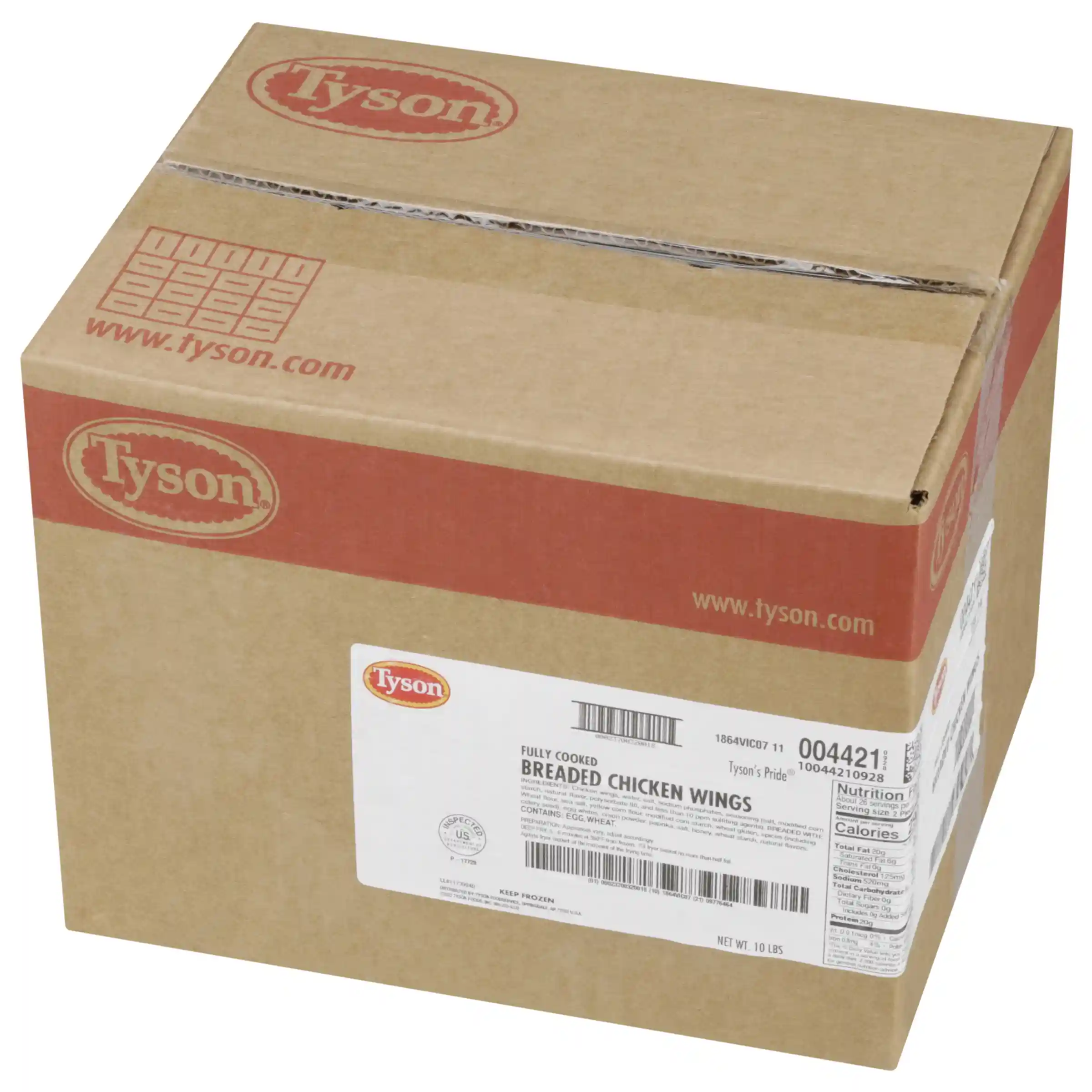 Tyson® Fully Cooked Breaded Bone-In Chicken Wings_image_5