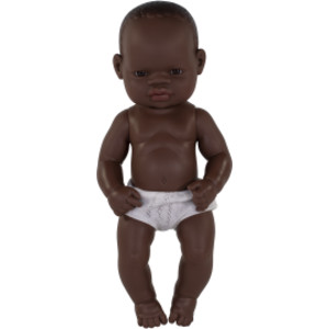 Anatomically Correct Newborn Doll, 12-5/8", African Girl