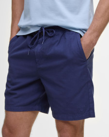 Washed Oxford Relaxed Shorts Oceana