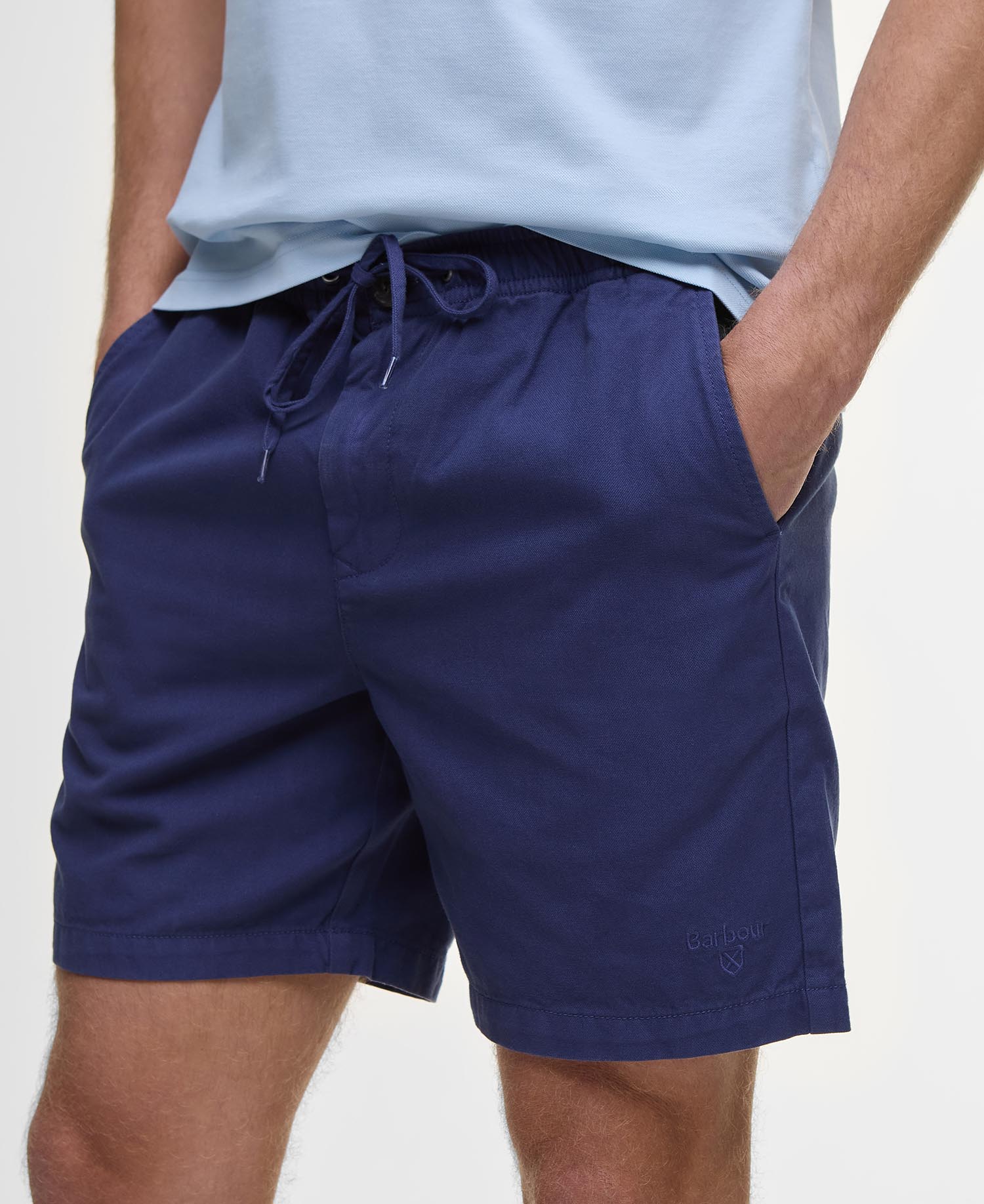 Washed Oxford Relaxed Shorts image number 4