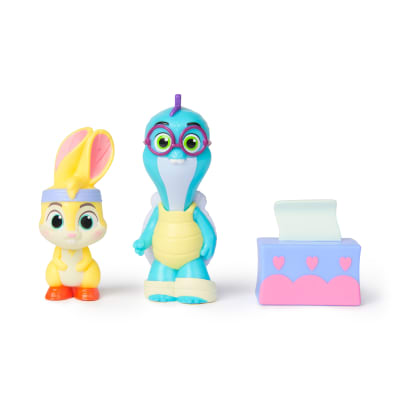 Vida the Vet, Sniffle & Snuggle Pack with Zig Zag & Tidbit Action Figures & Tissue Box Accessory, Kids Toys for Girls & Boys Ages 3 and up