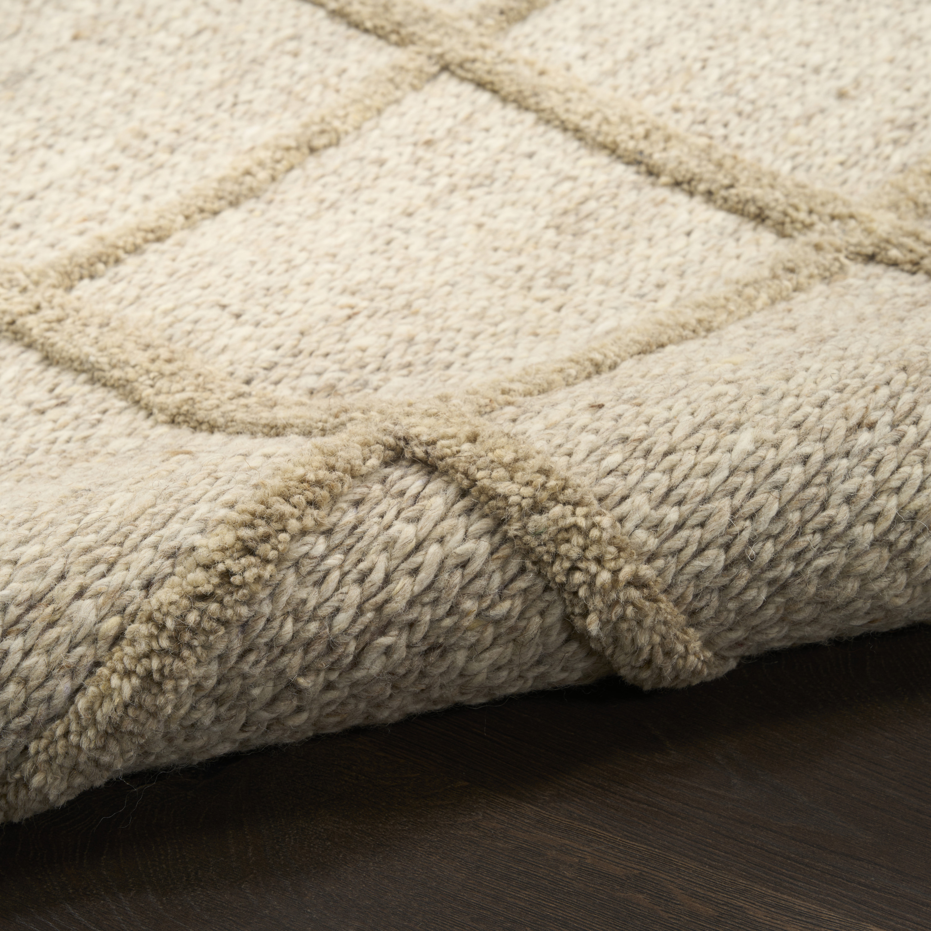 DKNY Pure Framework 5' x 7'6" Camel Modern Indoor Rug