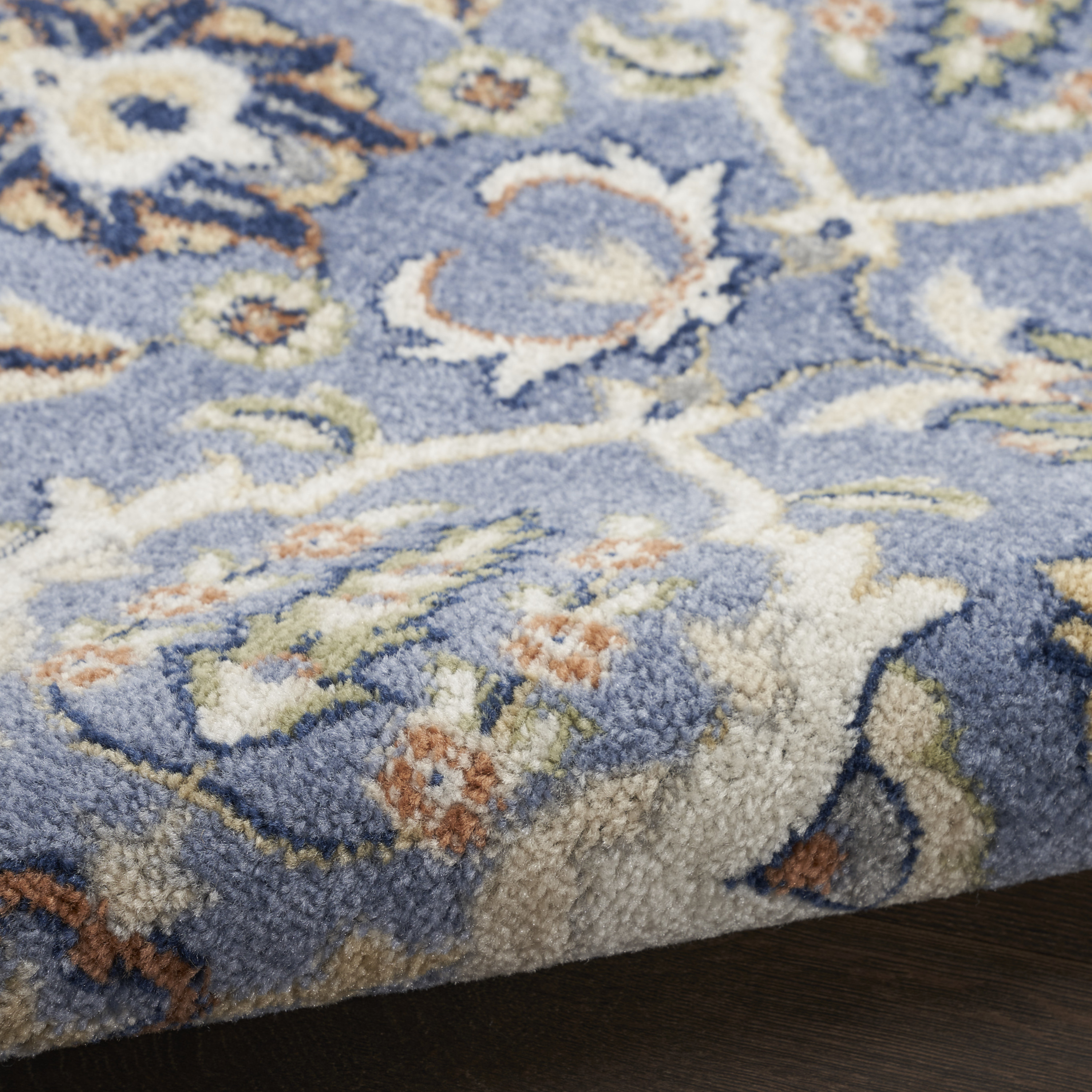 Nourison Allur 7' x 10' Light Blue Bohemian Indoor Rug