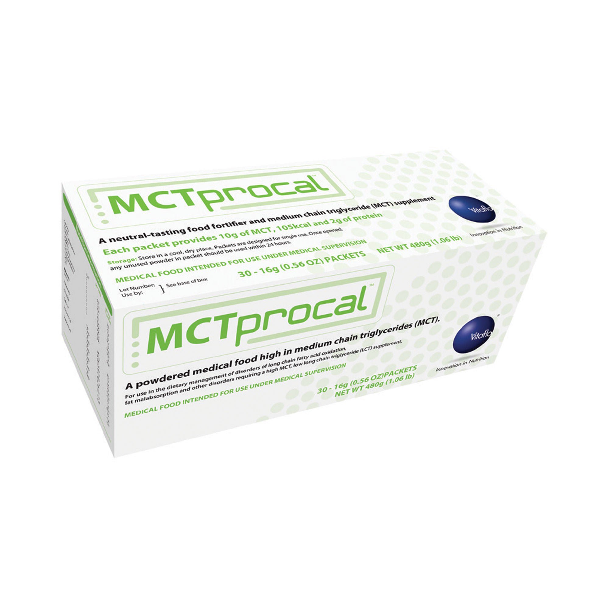 MCTprocal® Medical Food, High in Medium Chain Triglycerides, Individual Packets