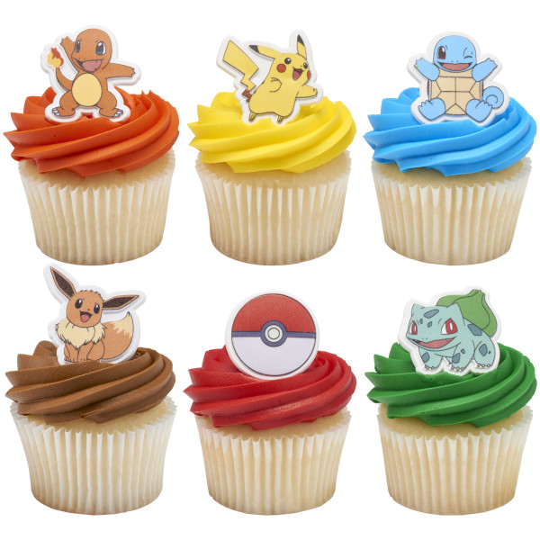 Pokémon Characters Cupcake Rings