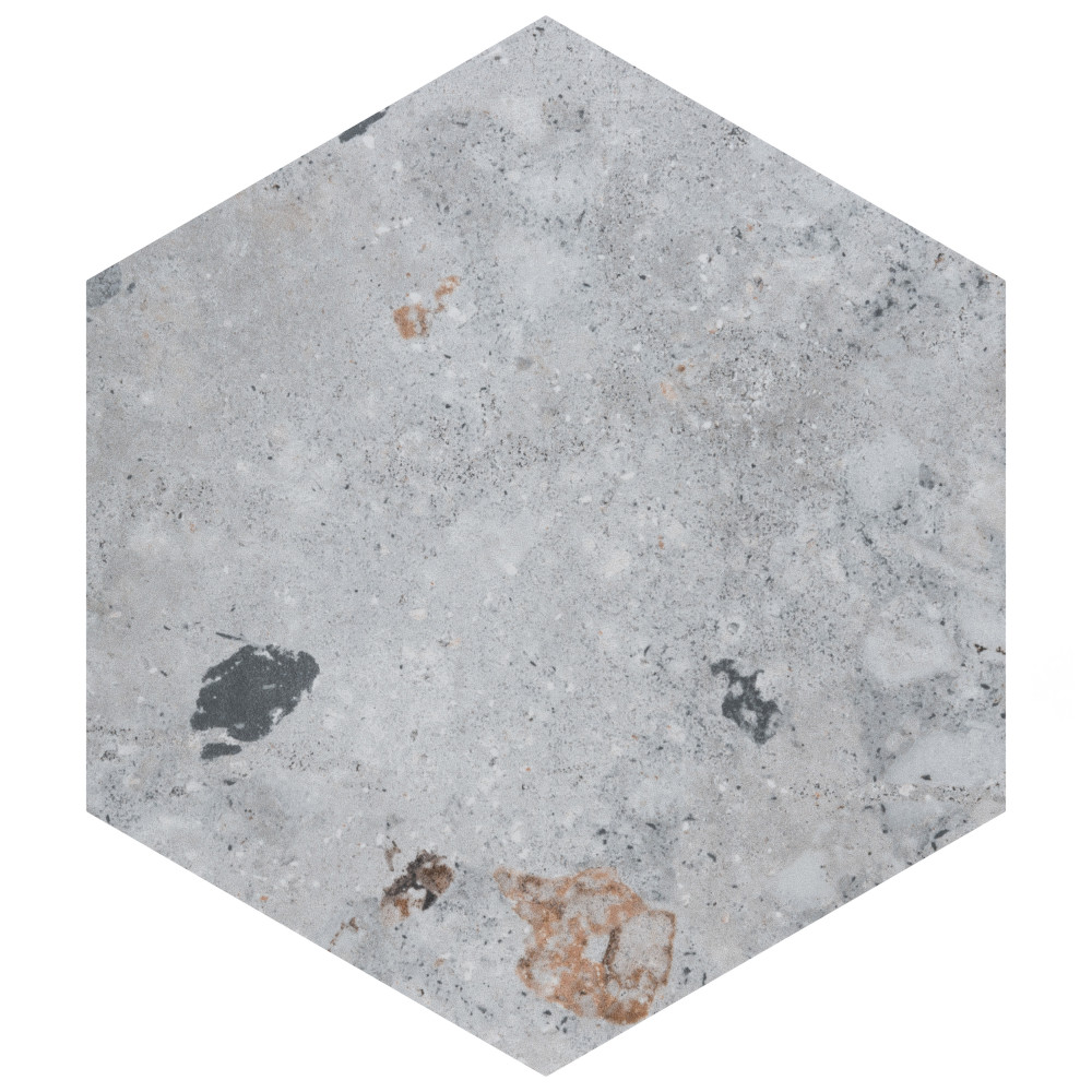 Recycle Hex River Multicolor 8-1/2 in. x 9-7/8 in. Porcelain Floor and Wall Tile
