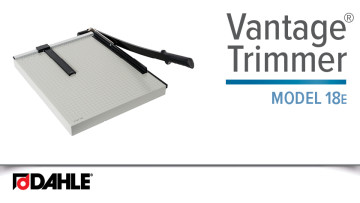 Dahle Vantage® 18e Trimmer Video