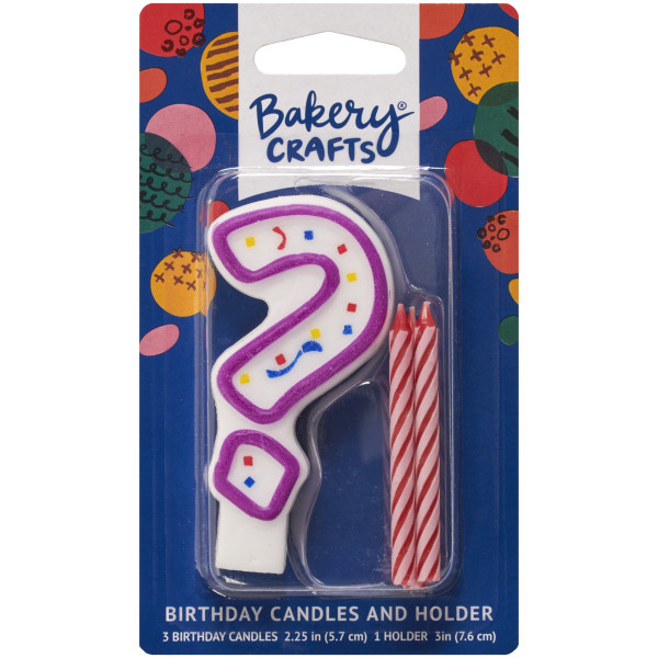 ? Party Purple Numeral Candles