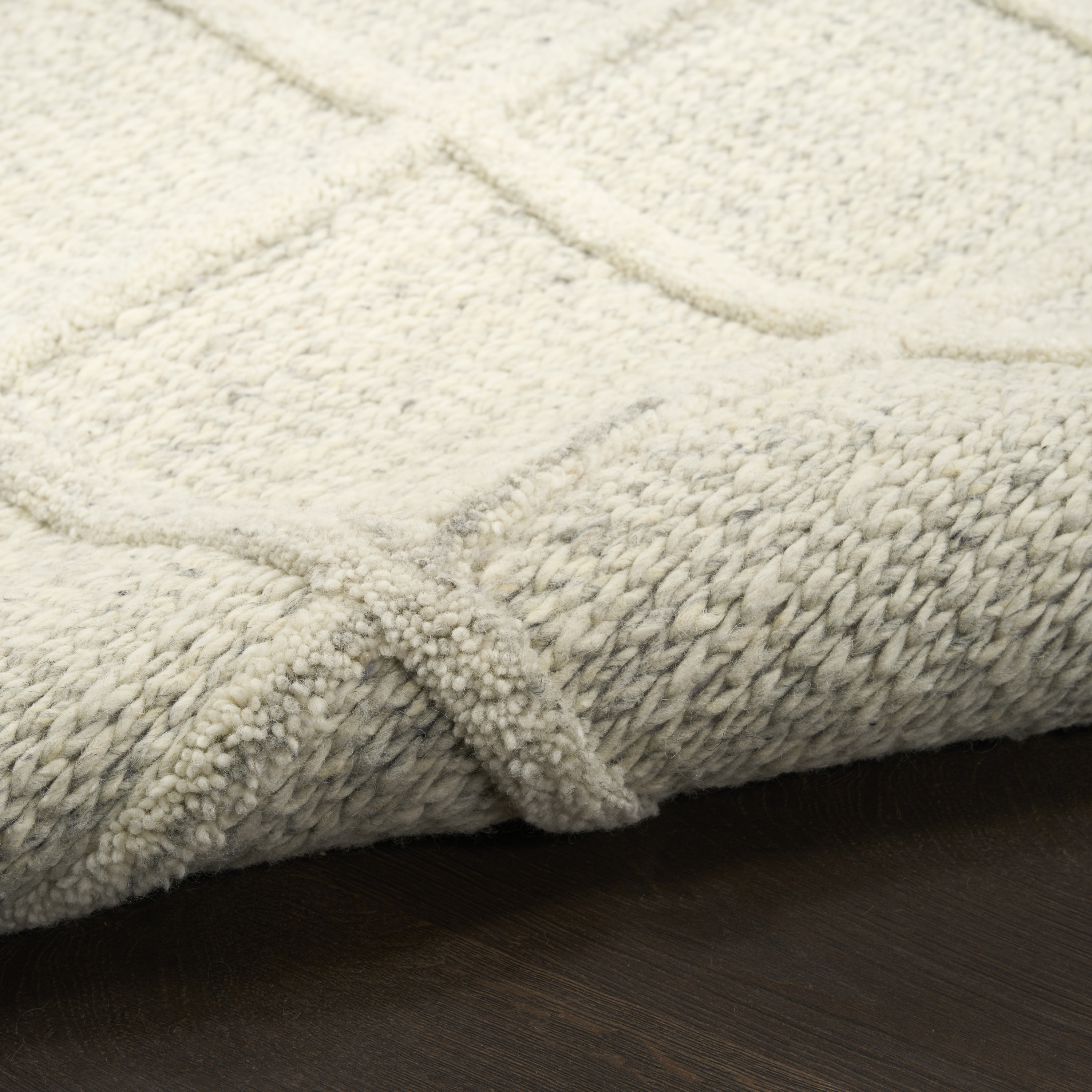 DKNY Pure Framework 5' x 7'6" Ivory Modern Indoor Rug