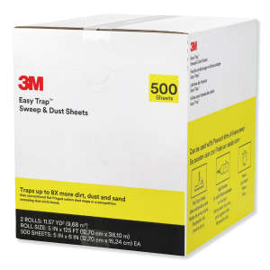 MIN70071659703, 3M, Easy Trap Duster Sweep and Dust Sheets, 5" x 125 ft, White