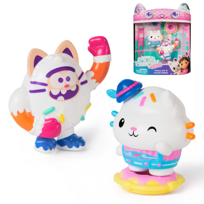 Gabby's Dollhouse: The Movie, Cakey Cat & Cookie Bobby, Toy Figures with 2 Accessories, Kids Toys for Girls & Boys Ages 3 and Up