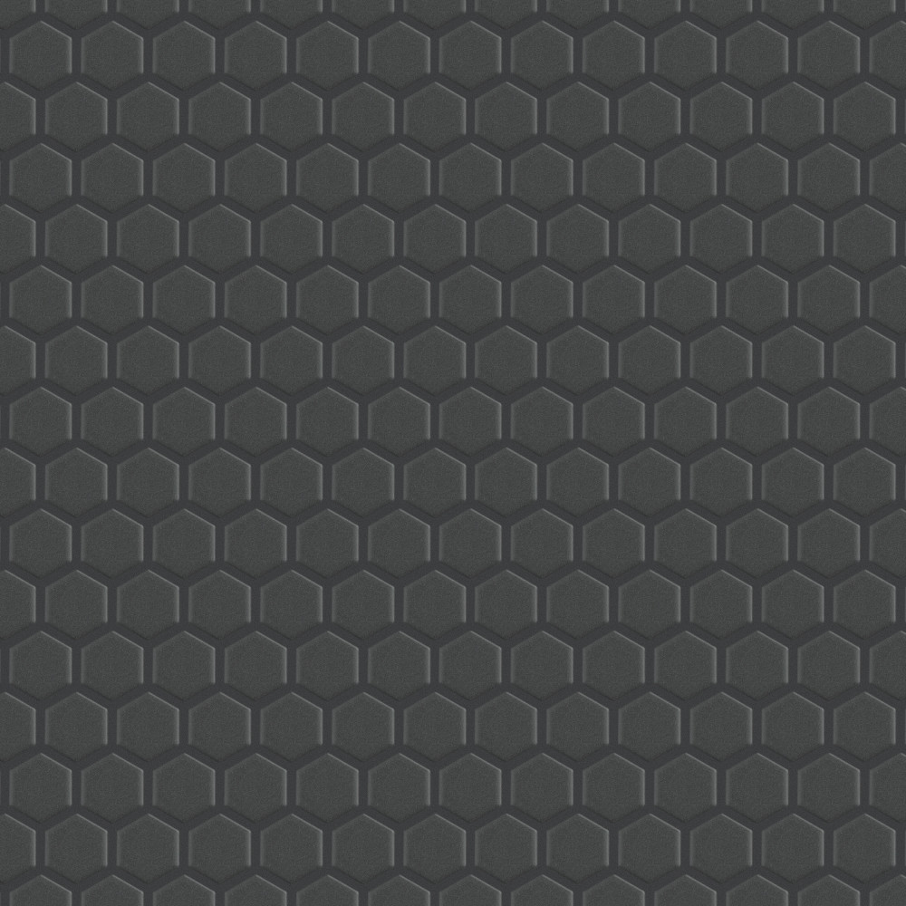 Metropolis 1″ Hex Unglazed Black 10-1/4 in. x 12 in. Porcelain Mosaic Tile
