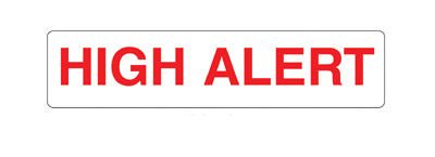 Barkley® Warning Label, 1.6 x 0.4 Inch