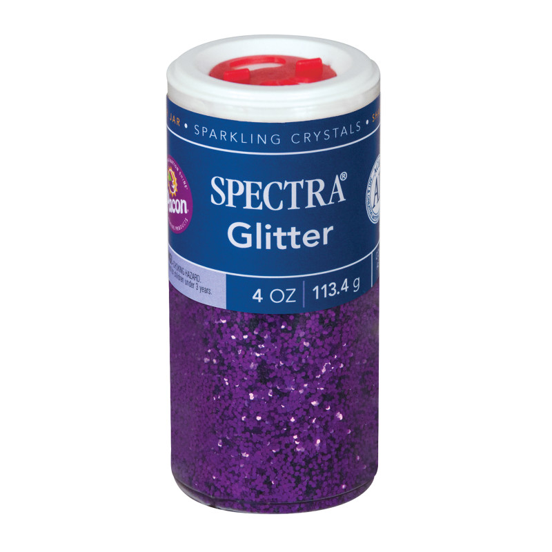 Glitter, Purple, 4 oz., 1 Jar