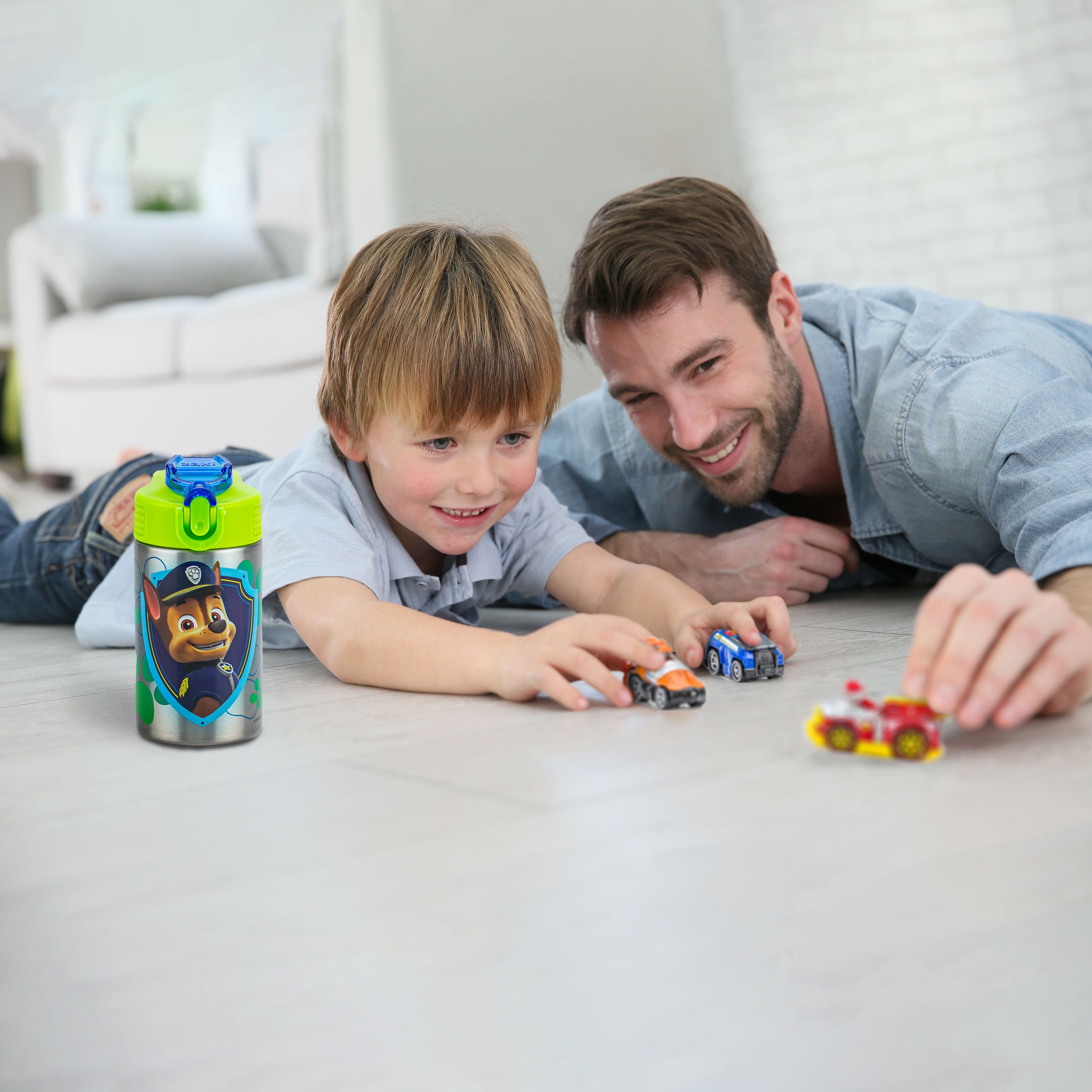 Paw Patrol 15.5 ounce Water Bottle, Chase and Marshall slideshow image 5 Paw Patrol 15.5 ounce Water Bottle, Chase and Marshall slideshow image 5