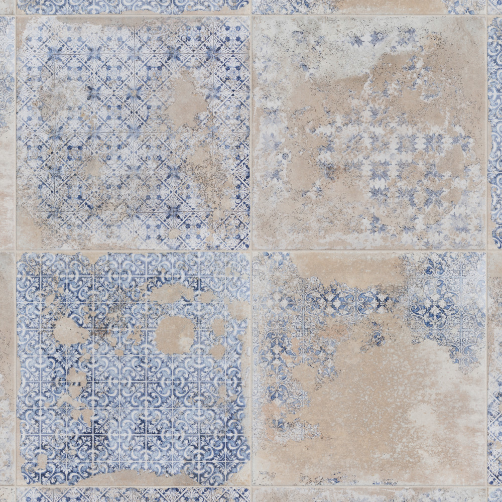 Antigua Deco Beige 13 in. x 13 in. Porcelain Floor and Wall Tile