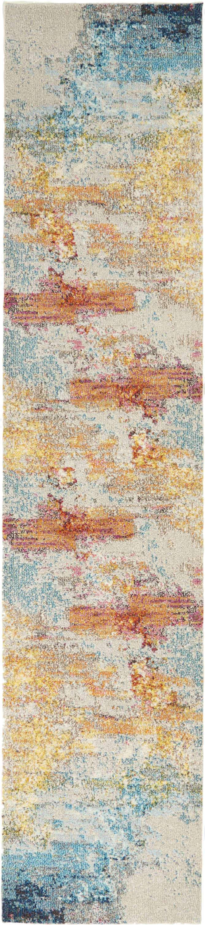 Nourison Celestial 2'2" x 14' Sealife Modern Indoor Rug