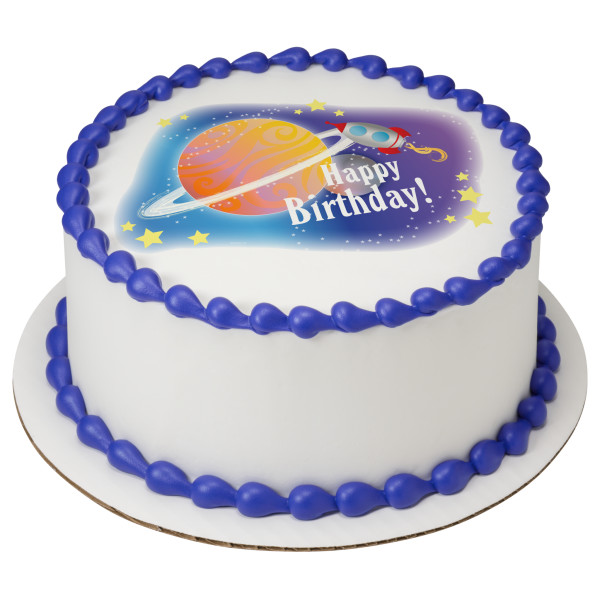 Space Birthday PhotoCake® Edible Image®