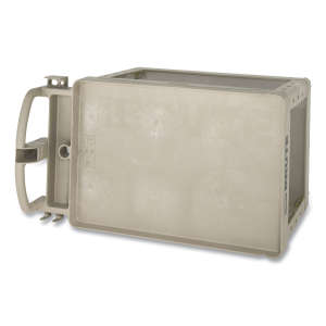 Rubbermaid Commercial, BRUTE Heavy Duty, Ergo Handle, Lipped Shelf, Small, Utility Cart, Beige