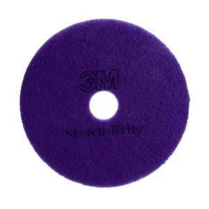 3M, Scotch-Brite™ Diamond Round Floor Pad, 17", Purple