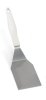 13.5-inch heavy-duty stainless steel turner with beveled edges and nylon Ergo Grip™ handle in white