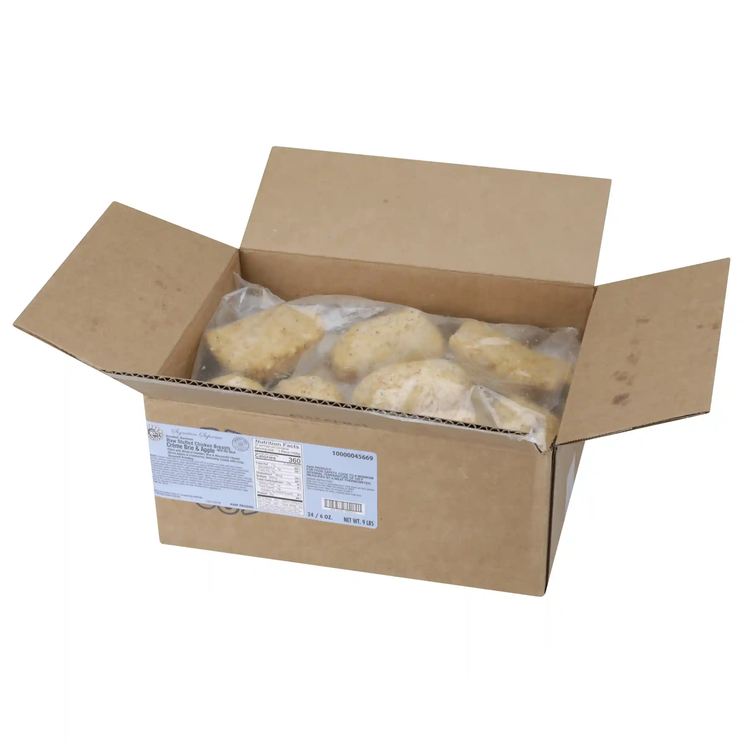 Barber Foods® Signature Supreme® Uncooked Breaded Crème Brie and Apple Boneless Stuffed Chicken Breasts, 6 oz._image_4