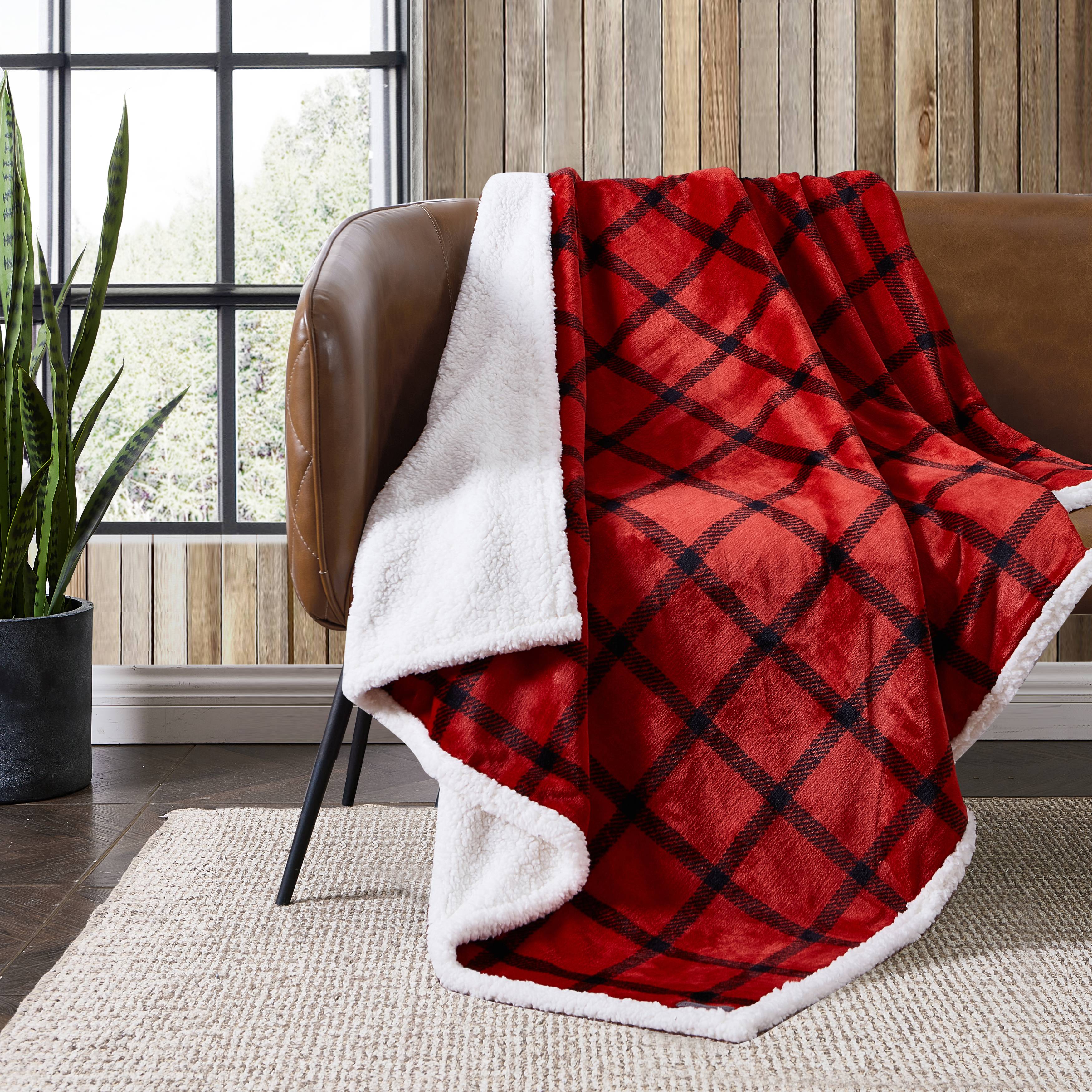 Eddie Bauer Plush-Fleece Throw Blanket