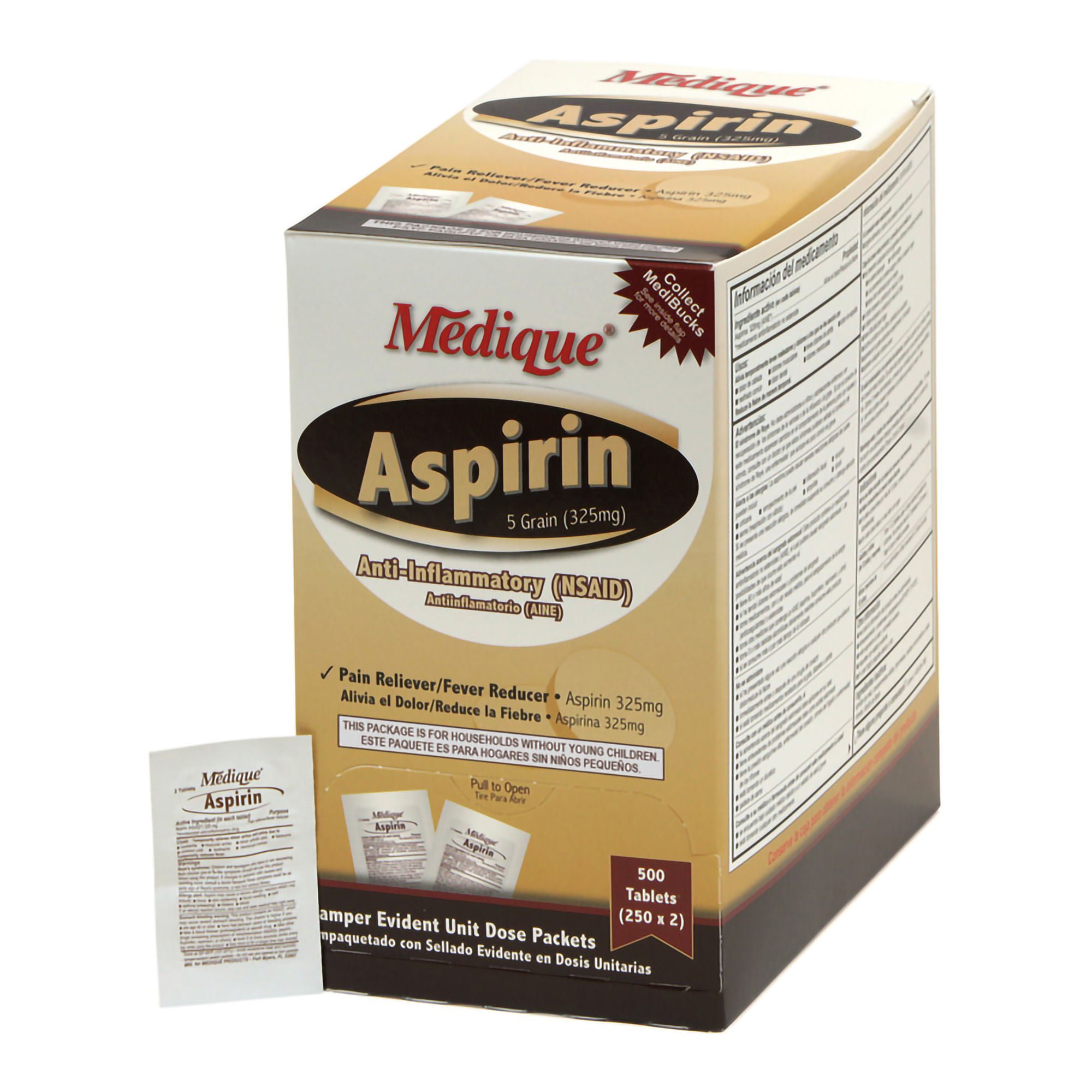 Medique Aspirin Anti-Inflammatory Pain Reliever/Fever Reducer