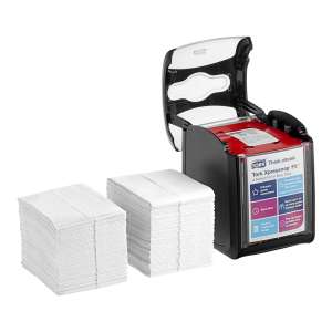 Tork, N14 Xpressnap Fit Tabletop Starter Pack,  Napkin Dispenser, Black
