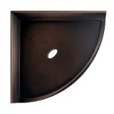 Retrofit Bath Accessoires Dark Oil Rubbed Bronze Flatback 8″ Corner Shelf
