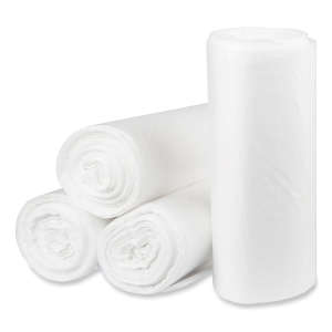 Pitt Plastics,  LLDPE Liner, 65 gal Capacity, 35 in Wide, 70 in High, 2 Mils Thick, Clear