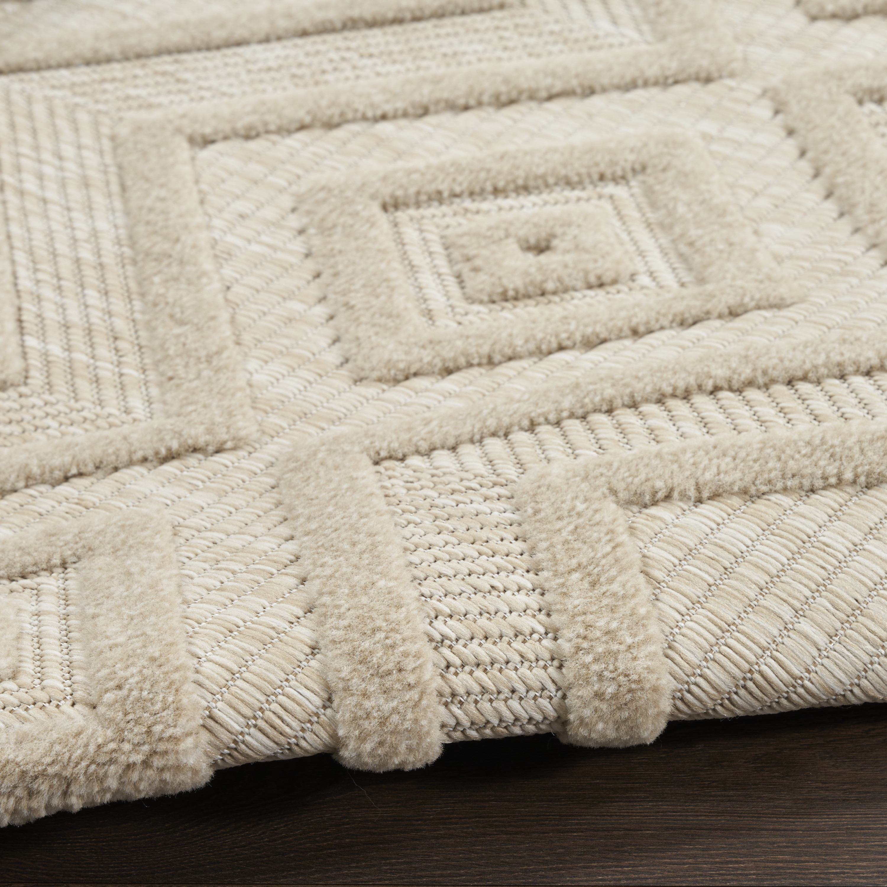 Nourison Versatile 9' x 12' Cream Modern Rug
