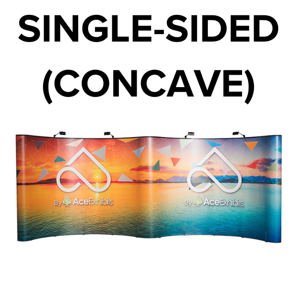 Single-Sided (Front Concave Side & End Caps Printed) Graphics