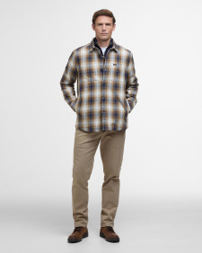 Sandside Check Overshirt Classic Navy