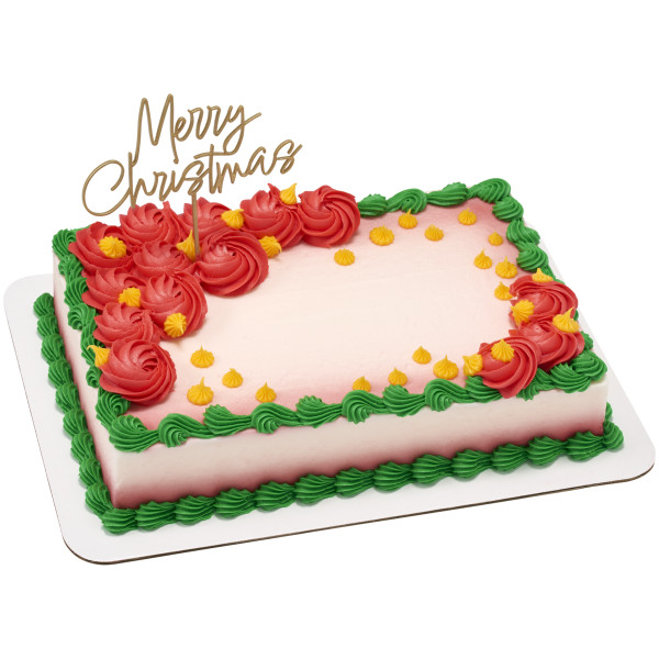 Merry Christmas Gold Vertical Layon