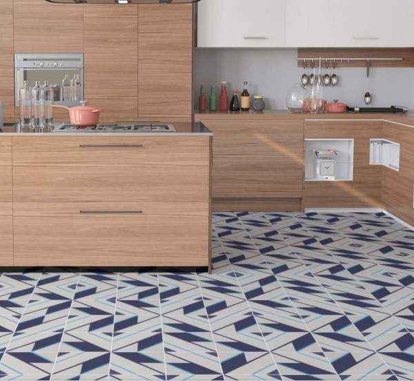 cement | coletivo muda | central pattern b | white, himalaya + happy blue 