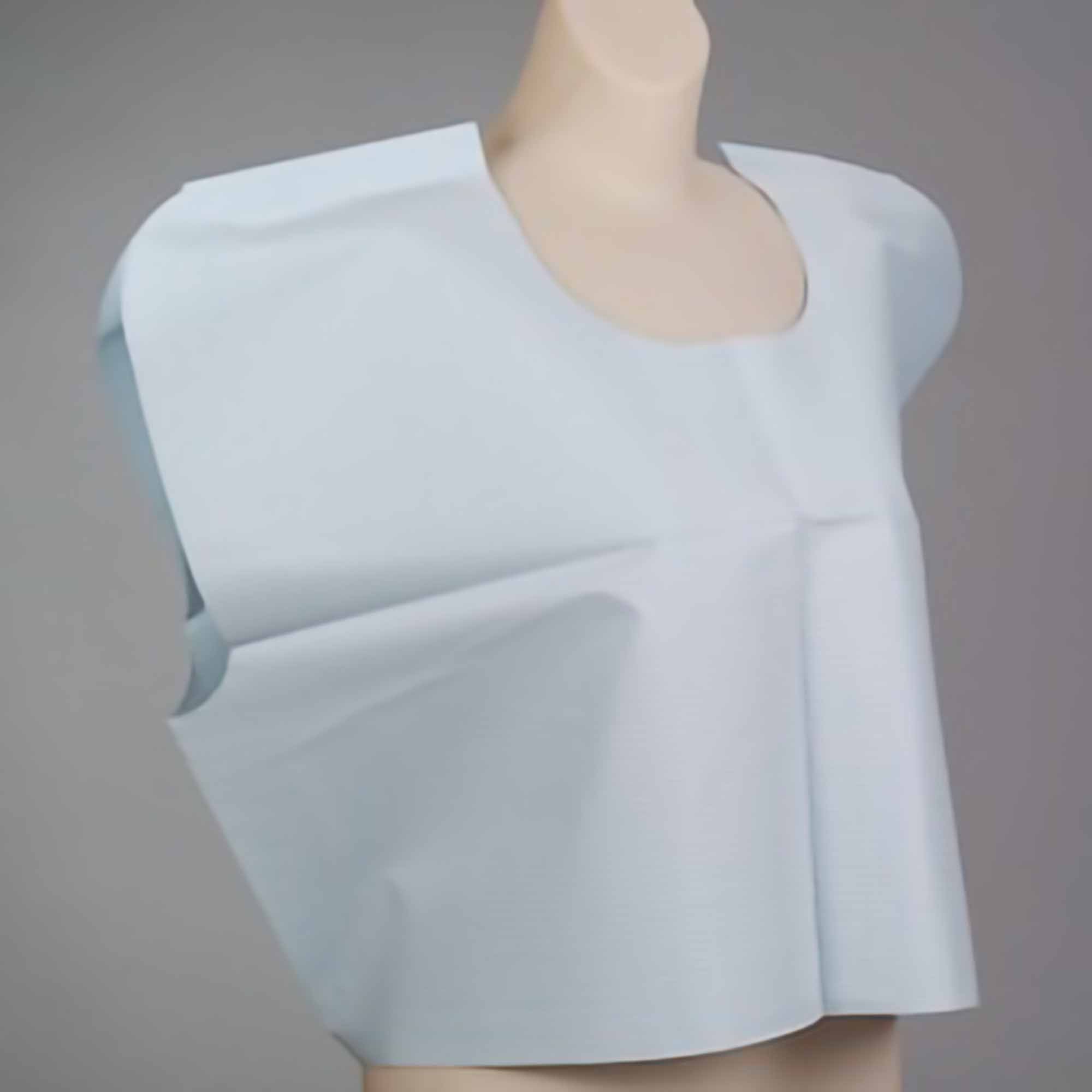 Exam Cape Tidi® Blue One Size Fits Most Front / Back Opening Without Closure Unisex Disposable